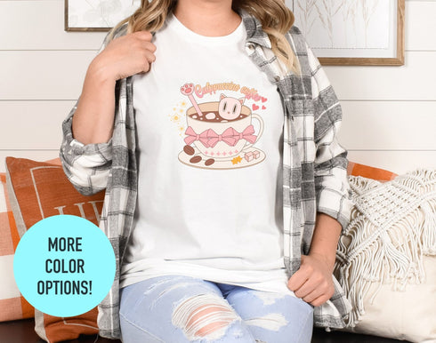 Catppuccino Coffee Kitten T-shirt, Cat Lover Gift, Summer Shirt, Cat Shirt For Kids, Funny Cat Shirt, Shirt For Cat Lover, Funny Cat Shirt
